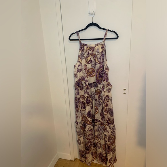 BAND OF FREE LILIANE PURPLE PAISLEY TIERED MAXI DRESS - Picture 5 of 5